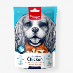 Wanpy Chicken Jerky and Calcium Bone wrap - 100g