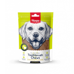 Wanpy Toothbrush chews Chicken Flavor Dog Treat - 100g