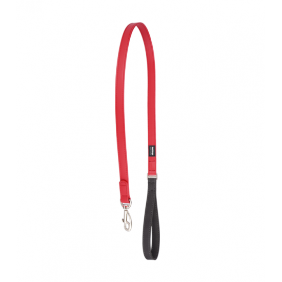 Red Dingo Dog Lead 20mmx1.2m Vegan Leather-Red