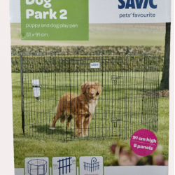 Savic Dog Park 2 - 610(w) x 910(h) x 8 panel Zinc Plated