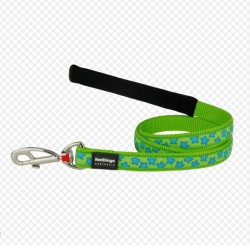 Red Dingo Dog Lead Star 12mmx1.2m -Lime green