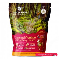 Addiction Homestyle Venison & Cranberry Dinner Air Dried Dog Food 900g
