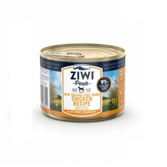 ZIWI Peak Chicken Wet Dog Food Cans -170g
