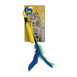 JW Telescopic Fluttery Feather Wand Cat Toy