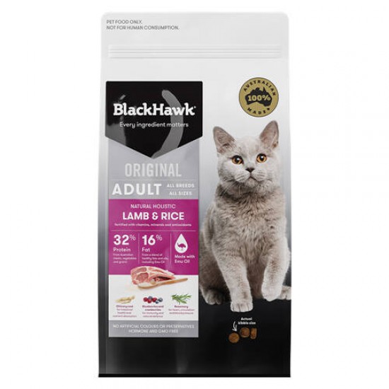 Black Hawk-Cat Food-Lamb & Rice 3kg