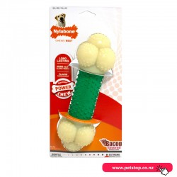 Nylabone Power Chew Double Action Durable Dog Toy Bacon flavor-XLarge/Souper