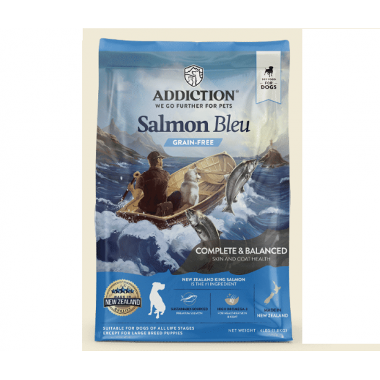 Addiction Salmon Bleu Skin & Coat Dry Dog Food 9kg