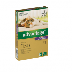 Advantage Flea Treatment for Cat and Rabbits Over 4kg -6 Tubes
