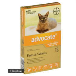 Advocate Flea and Worm Treat for Cats and Kitten under 4KG-3 pack