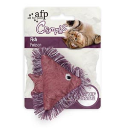 AFP Crumples Fish Purple Cat Toy