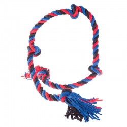 Yours Droolly Dog Toy Chewers Cloth Rope Blue 90cm