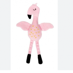 Yours Droolly Recyclies Puppy Toy - Flamingo