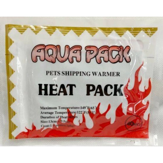 Aqua Pets Shipping warmer -Heat Pack 40Hours