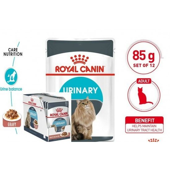 Royal Canin Urinary in Gravy 85g*12 pouches