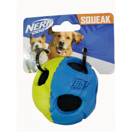 Nerf Tennis Ball Rubber Wrapped Squeaker 7.6cm