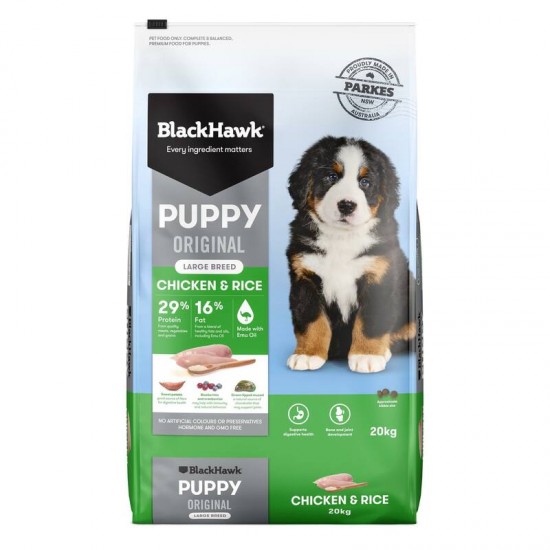 Black Hawk-Puppy Food-Large Breed-Chicken 20kg