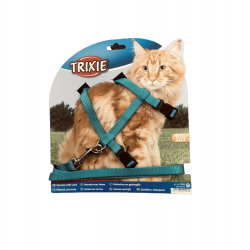 Trixie Cat Adjustable Harness with Lead - Reflective Green