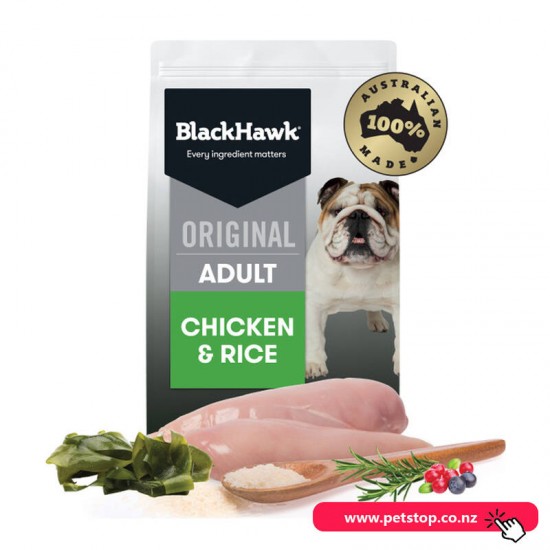 Black Hawk Dog Food Chicken & Rice 10kg