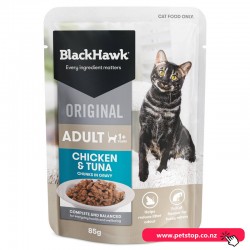 Black Hawk Original Cat Wet Food - Chick & Tuna Gravy 85g