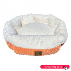 Cozy Round Pet Bed 53cm Apricot