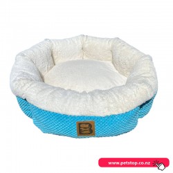 Cozy Round Pet Bed 53cm Azure Blue