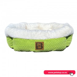 Cozy Round Pet Bed 53cm Cyber Lime