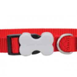 Red Dingo Dog Collar Plain Red Small 12mm x 20-32cm