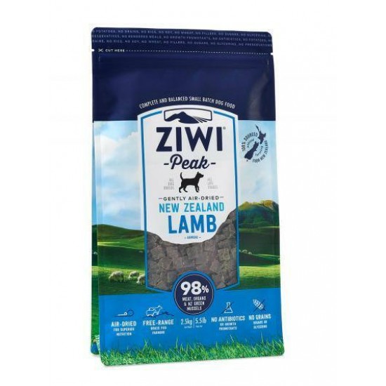 Ziwi Peak Air Dried Lamb Dog Food 2.5kg
