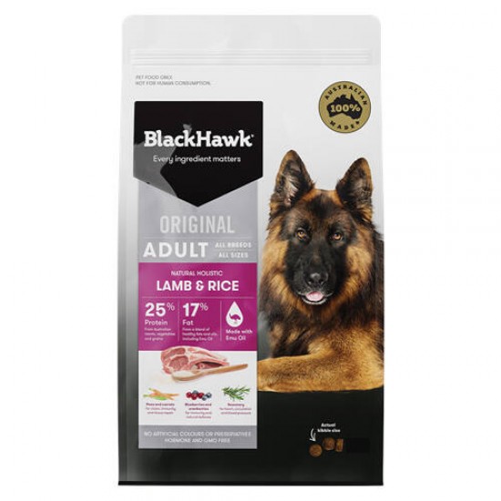 Black Hawk-Dog Food-Lamb & Rice 3kg