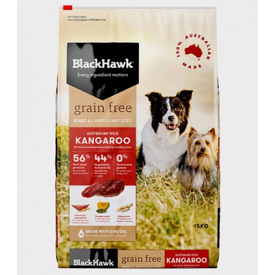 Black Hawk-Dog Food-Grain Free-Kangaroo 15kg