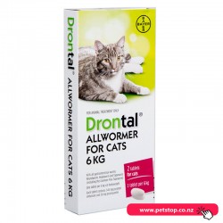 Drontal Allwormer For Cats 6kg 2 tablets