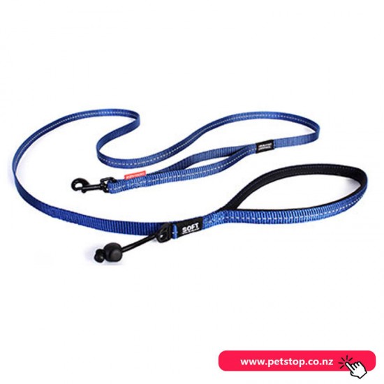 Ezydog Dog Leash Soft Trainer Lite 12mm Blue