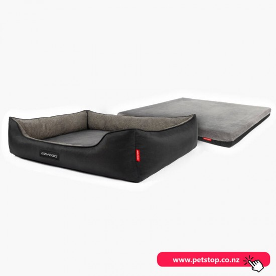 EZYDOG 2in1 Ortho Smart Bed Charcoal/Black Small
