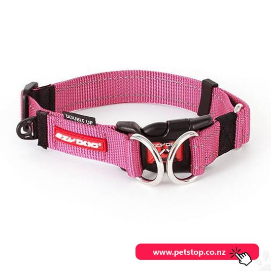 ezydog Dog Collar Double Up Pink L 39 - 59cm