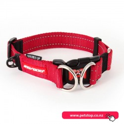 ezydog Dog Collar Double Up Red M 29 - 40cm