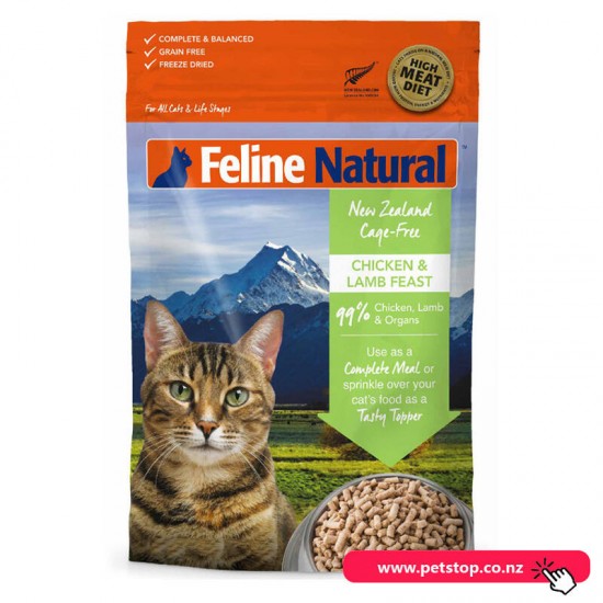 Feline Natural Chicken & Lamb Feast Freeze Dried Cat Food 100g