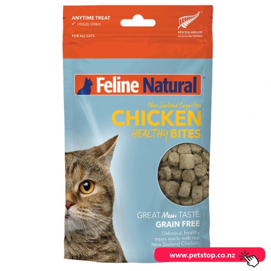 Feline Natural Chicken Healthy Bites Freeze Dried Cat Treats 50g
