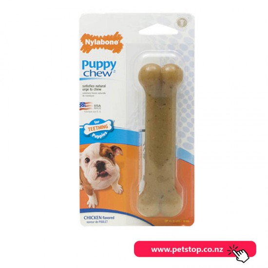 Nylabone Dog Chew Toy Flexible Puppy bone - Wolf