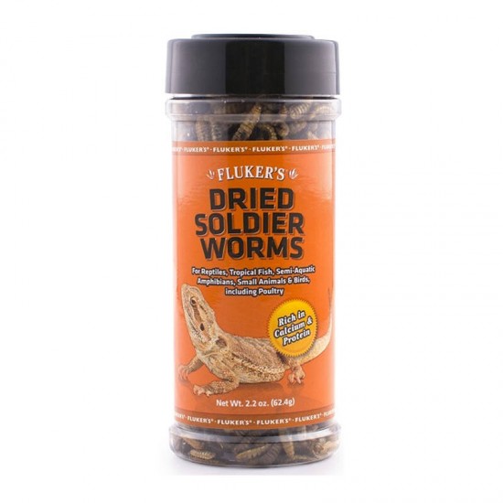 Fluker's Dried Soldier Worms 62.4g