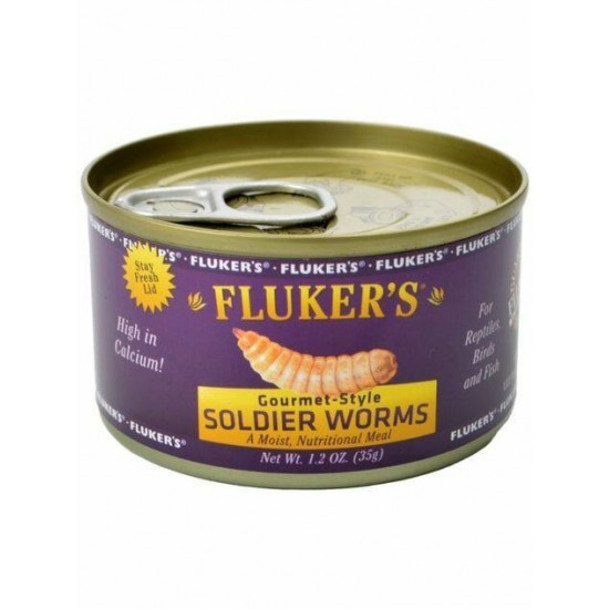 Flukers Gourmet Solider Worms 35g