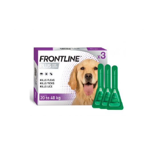 Frontline Plus for Dog 20-40kg 3 pack