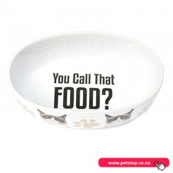 Grumpy Cat you call that food Oval Pet Bowl