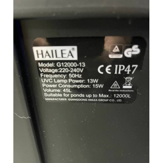 Hailea UV Pond Filter for up to 12,000L