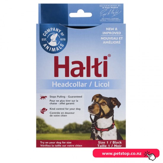 Halti Dog Head Collar Black Size 1