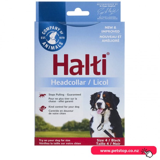 Halti Dog Head Collar Black Size 4