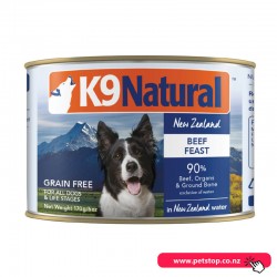 K9 Natural Canned Dog Food Beef Feast 170g