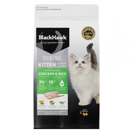Black Hawk-Kitten Food-Chicken & Rice 3kg