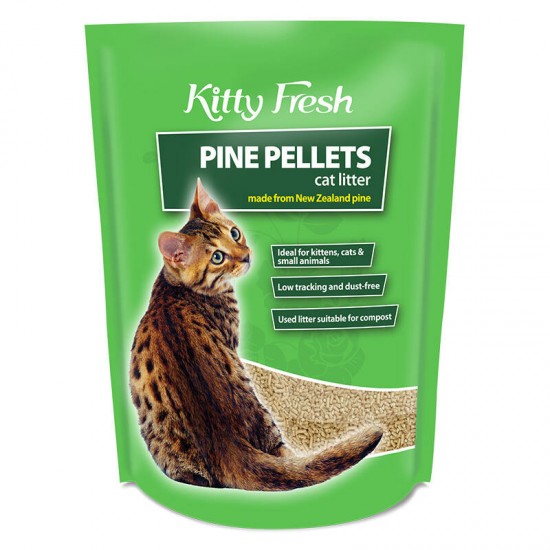 Kitty Fresh Pine Pellets Cat Litter 10L*2bags