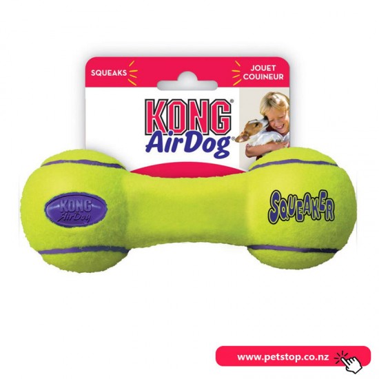 Kong AirDog Squeaker Dumb Bell Dog Toy - Small