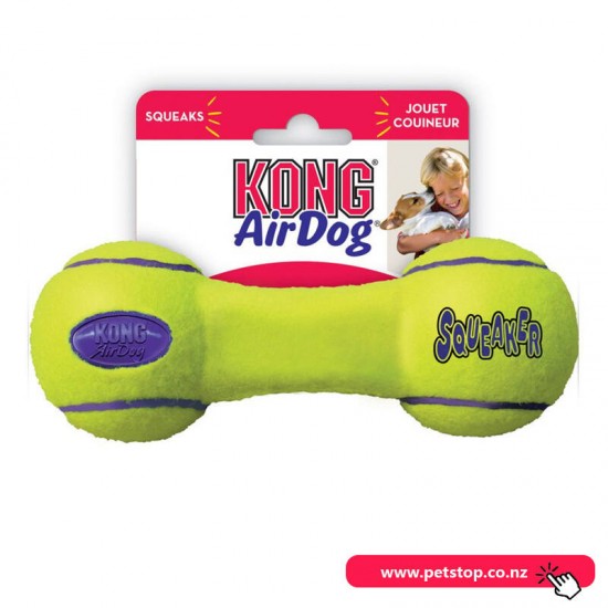 Kong AirDog Squeaker Dumb Bell Dog Toy - Large
